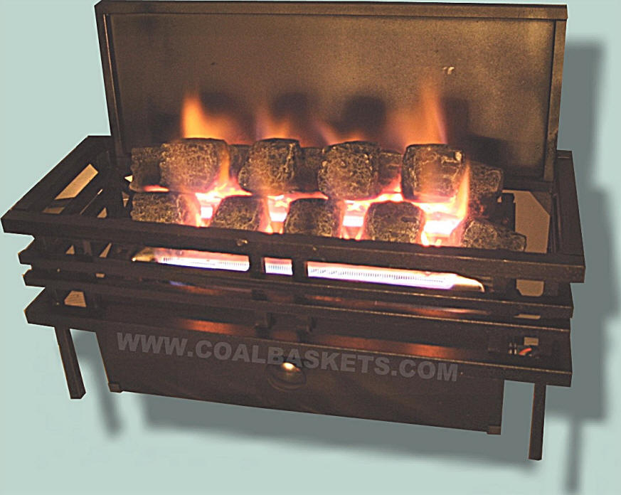 The Chillbuster Vent Free Coal Burner in Americana Basket