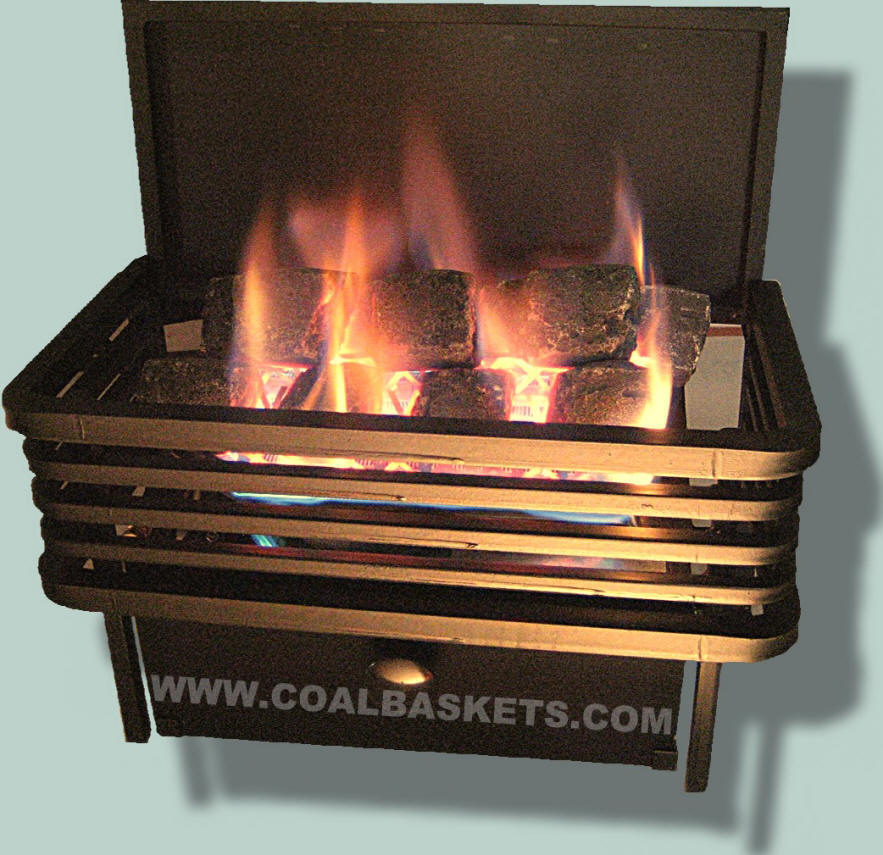 Welded Moderne Chillbuster vent free coal basket by Rasmussen