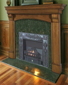 gas coa lfireplace green