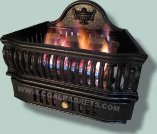 Old Salem Vent free Classic Coal Basket that heats your home.