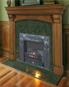 Build a Victorian gas coal fireplace