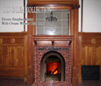 Electric coals in Victorian WindsorFront fireplace